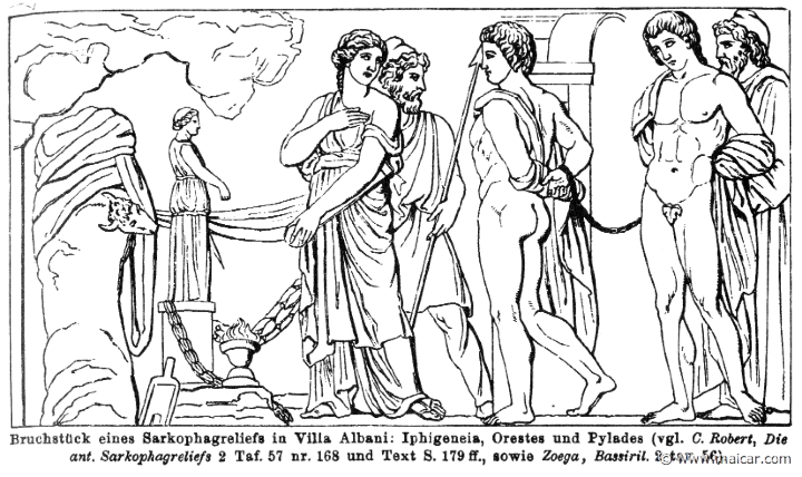 RII.1-0301.jpg - RII.1-0301: Iphigenia, Orestes and Pylades. Wilhelm Heinrich Roscher (Göttingen, 1845- Dresden, 1923), Ausfürliches Lexikon der griechisches und römisches Mythologie, 1884.