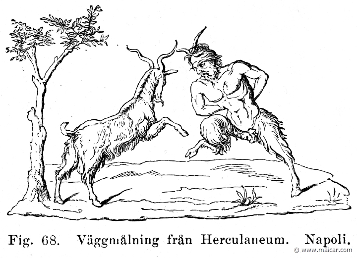 cen217.jpg - cen217: Pan. Mural painting in Herculaneum. Julius Centerwall, Grekernas och romarnas mytologi (1897).