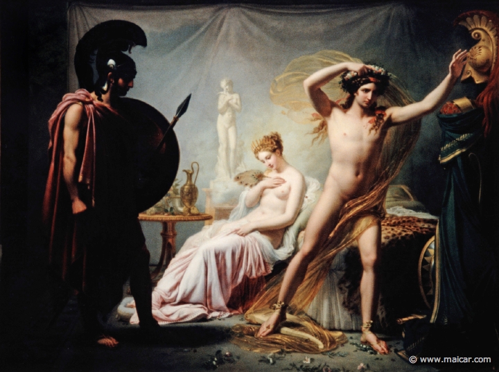 4225.jpg - 4225: Pierre-Claude-François Delrome 1783-1859: Hector adressant des reproches à Paris. Musée de Picardie, Amiens.