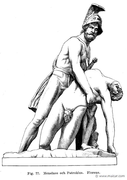 see247.jpg - see247: Menelaus and Patroclus. Florence. Otto Seemann, Grekernas och romarnes mytologi (1881).