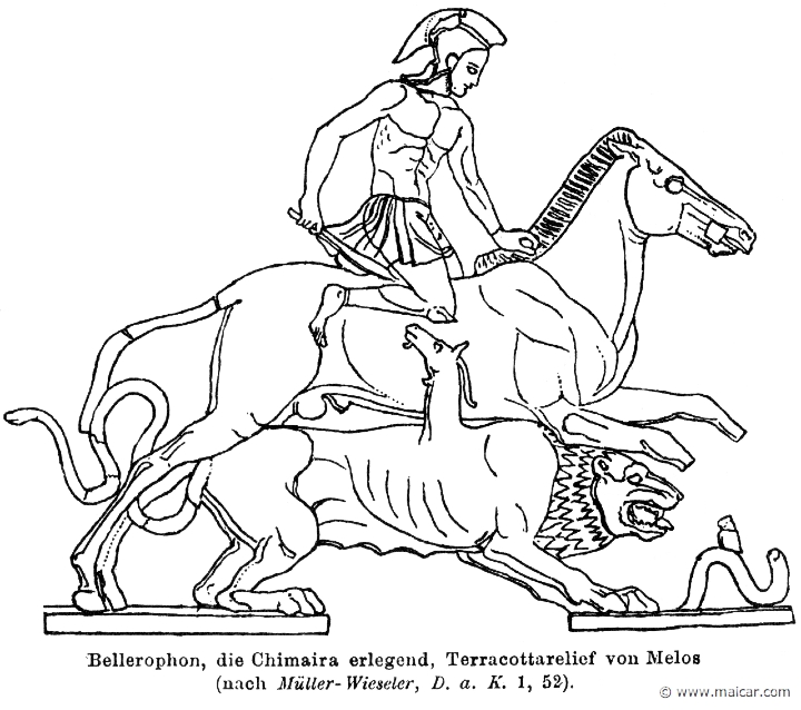 RI.1-0770.jpg - RI.1-0770: Bellerophon fighting the Chimera. Wilhelm Heinrich Roscher (Göttingen, 1845- Dresden, 1923), Ausfürliches Lexikon der griechisches und römisches Mythologie, 1884.