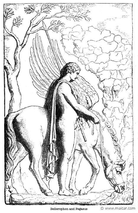 gay232.jpg - gay232: Bellerophon and Pegasus. Charles Mills Gayley, The Classic Myths in English Literature (1893).