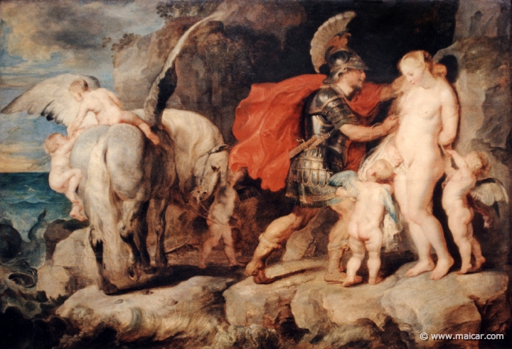 2316.jpg - 2316: Pieter Paul Rubens 1577-1640: Perseus befreit Andromeda 1620-22. Gemälde Galerie Kulturforum, Berlin.