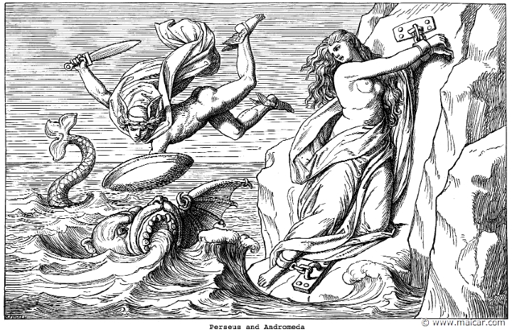 sch034.jpg - sch034: Perseus rescuing Andromeda. Gustav Schwab, Die schönsten Sagen des klassischen Altertums (1912).