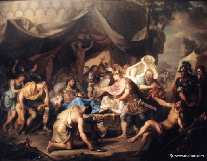 3821.jpg - 3821: Isaak Walraven: 1686-1765: The death bed of Epaminondas. Rijksmuseum, Amsterdam.