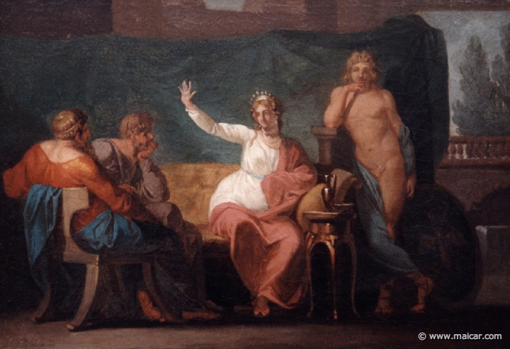 5121.jpg - 5121; N. A. Abildgaard 1743-1809: Socrates and Aspasia, 1790? Ny Carlsberg Glyptotek, Copenhagen.