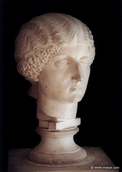 5502.jpg - 5502: Livia (58 BC - 29 AD), Augustus’ wife. Original in Glyptotek, Copenhagen. Antikmuseet, Lund.