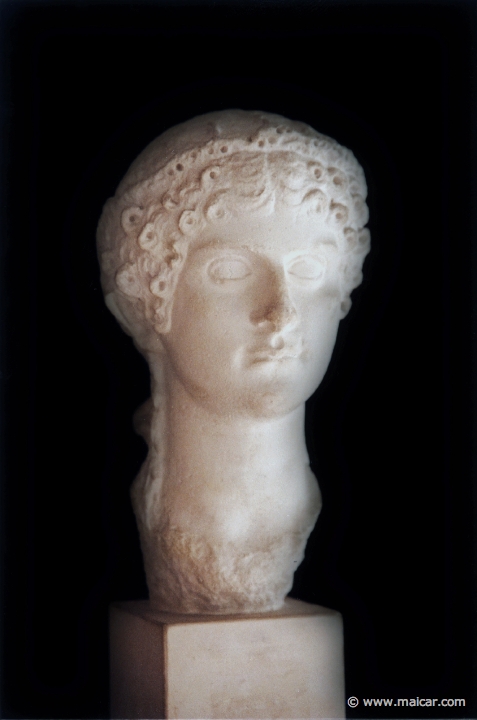 5504.jpg - 5504: Portrait of Julia Agrippina minor (15-59 AD). Mother of Emperor Nero. Original in Glyptotek, Copenhagen. Antikmuseet, Lund.