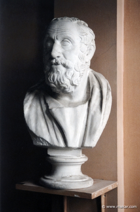 5511.jpg - 5511: Head of Carneades. Philosopher 2C BC. Original: Museo Nazionale, Naples. Antikmuseet, Lund.