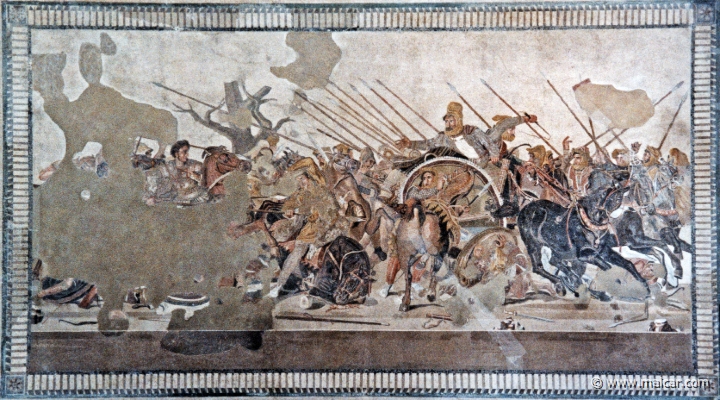7319.jpg - 7319: Battle between Alexander and Darius. Pompei, Casa del Fauno (VI, 12,2), esedra. National Archaeological Museum, Naples.
