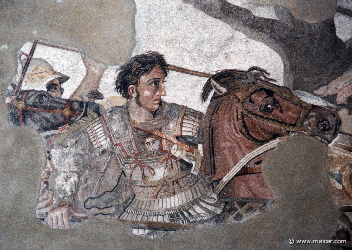 7320.jpg - 7320: Battle between Alexander and Darius. Pompei, Casa del Fauno (VI, 12,2), esedra. National Archaeological Museum, Naples.