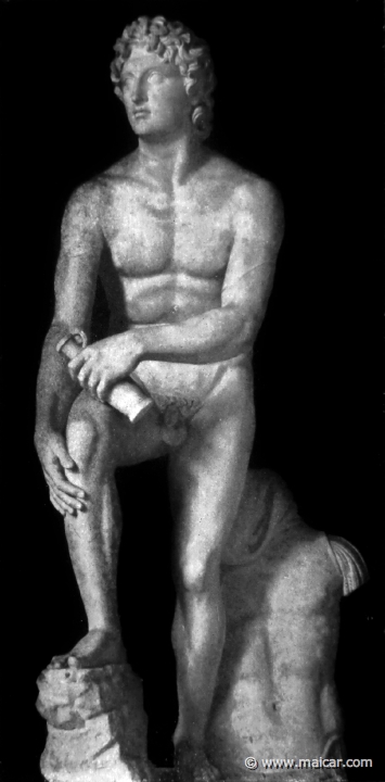 hek061a.jpg - hek061a: Statue Alexanders des Großen. München, Glyptothek. Die Bildniskunst der Griechen und Römer, von Anton Hekler (1912).