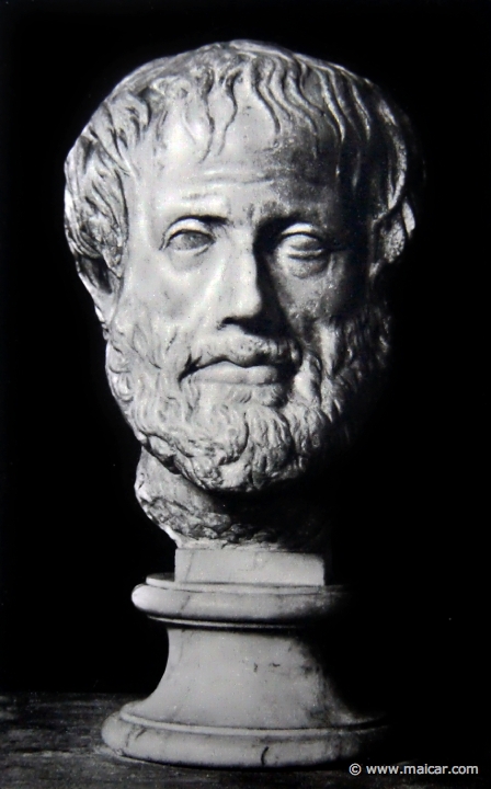 hek087b.jpg - hek087b: Aristoteles. Wien, Kunsthistorisches Museum. Die Bildniskunst der Griechen und Römer, von Anton Hekler (1912).
