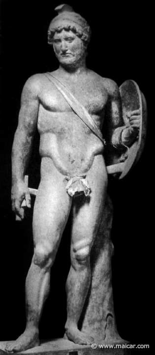 hek246b.jpg - hek246b: Hadrian als Mars. Rom, Kapitolinische Museum. Die Bildniskunst der Griechen und Römer, von Anton Hekler (1912).