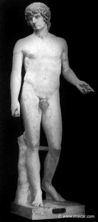 hek250a.jpg - hek250a: Antinous. Neapel, Nationalmuseum. Die Bildniskunst der Griechen und Römer, von Anton Hekler (1912).