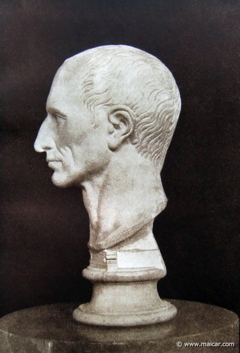 pflugk480.jpg - pflugk480: Gaius Julius Caesar. Büste im Brit. Mus. zu London. J.v.Pflugk-Harttung, Weltgeshichte, Band 1: Altertum (Verlag von Ullstein & Co, Berlin, 1910).