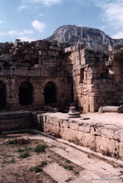 6621.jpg - 6621: Fountain of Pirene and the Acrocorinth. Corinth.