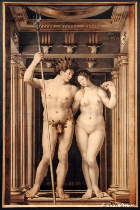 2319.jpg - 2319: Jan Gossaert 1478-1532: Neptun und Amphitrite 1516. Gemälde Galerie Kulturforum, Berlin.