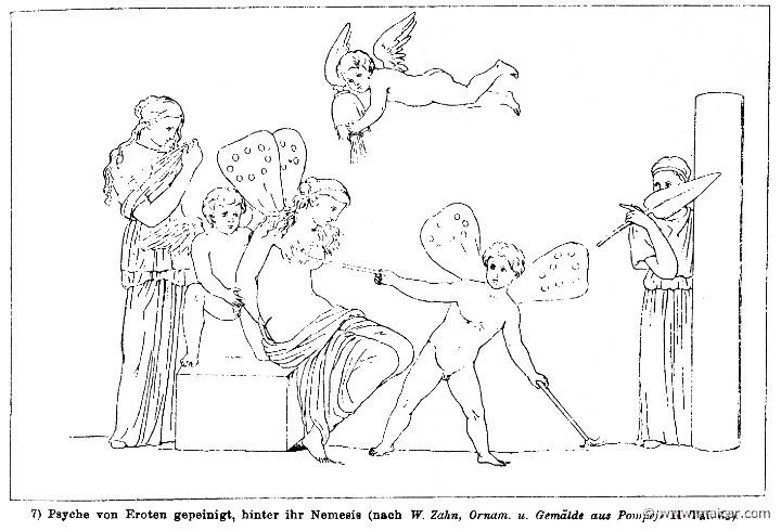 RIII.1-0161.jpg - RIII.1-0161: Psyche tortured by Cupids. Wilhelm Heinrich Roscher (Göttingen, 1845- Dresden, 1923), Ausfürliches Lexikon der griechisches und römisches Mythologie, 1884.