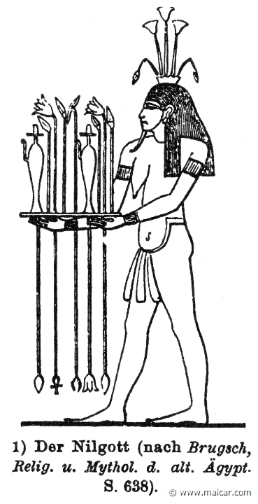 RIII.1-0095.jpg - RIII.1-0095: The god of the Nile. Wilhelm Heinrich Roscher (Göttingen, 1845- Dresden, 1923), Ausfürliches Lexikon der griechisches und römisches Mythologie, 1884.
