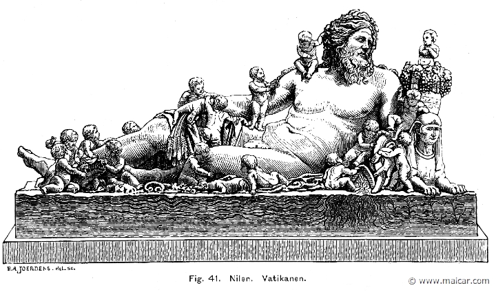 see096.jpg - see096: The river Nile, Vatican. Otto Seemann, Grekernas och romarnes mytologi (1881).