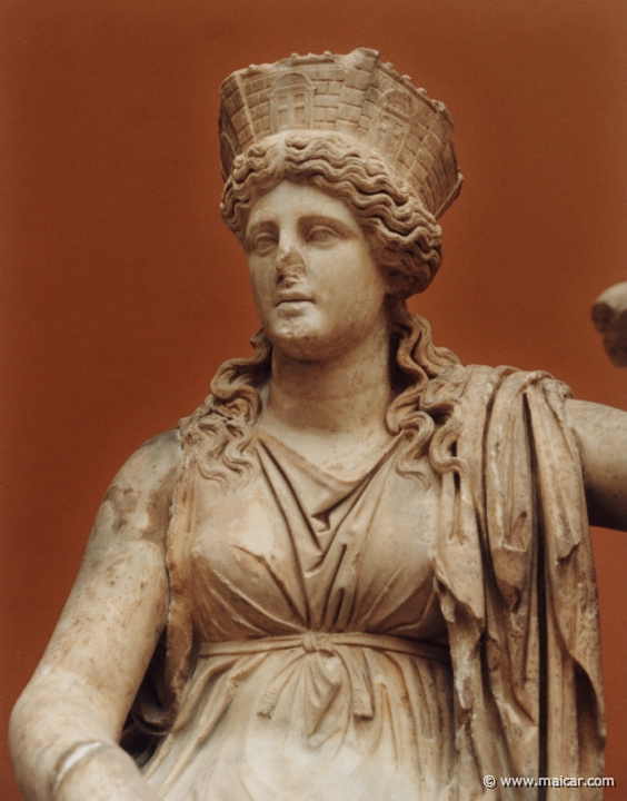 1617.jpg - 1617: Cybele. Roman statue from ca. 100 AD. Ny Carlsberg Glyptotek, Copenhagen.