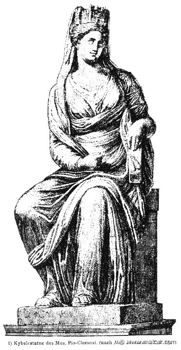 RII.1-1645.jpg - RII.1-1645: Cybele.Wilhelm Heinrich Roscher (Göttingen, 1845- Dresden, 1923), Ausfürliches Lexikon der griechisches und römisches Mythologie, 1884.