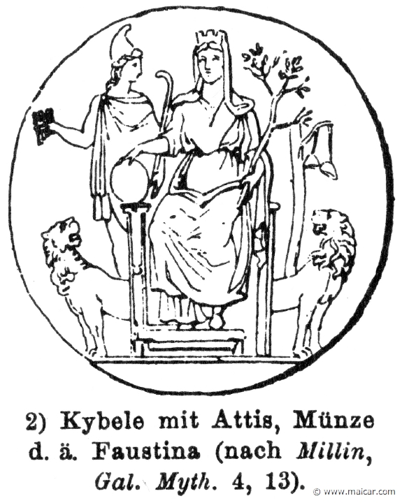 RII.1-1647.jpg - RII.1-1647: Cybele and Attis.Wilhelm Heinrich Roscher (Göttingen, 1845- Dresden, 1923), Ausfürliches Lexikon der griechisches und römisches Mythologie, 1884.