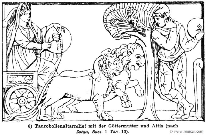 RII.1-1671.jpg - RII.1-1671: Cybele and Attis.Wilhelm Heinrich Roscher (Göttingen, 1845- Dresden, 1923), Ausfürliches Lexikon der griechisches und römisches Mythologie, 1884.