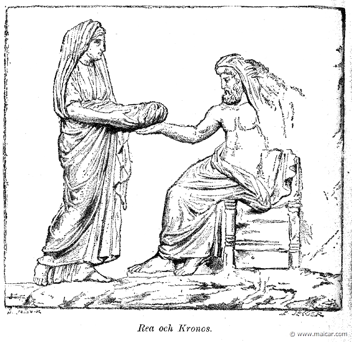 and182.jpg - and182: Rhea and Cronos. Hedda Anderson, Från Nordens, Greklands och Roms Sagotid (1905).