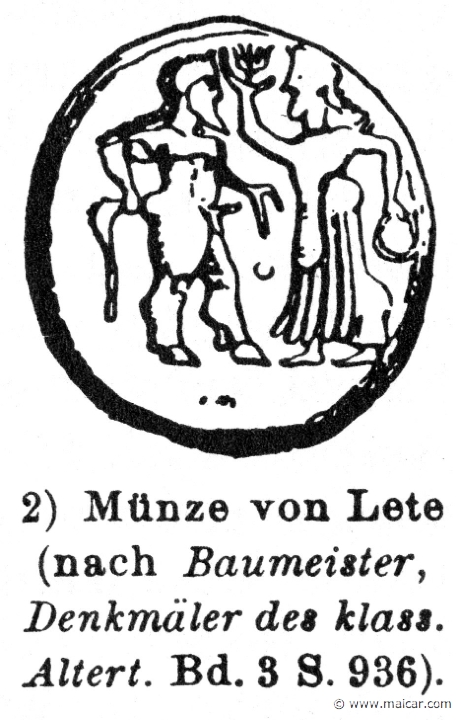 RIV-0446.jpg - RIV-0446: Coin with a Satyr. Wilhelm Heinrich Roscher (Göttingen, 1845- Dresden, 1923), Ausfürliches Lexikon der griechisches und römisches Mythologie, 1884.