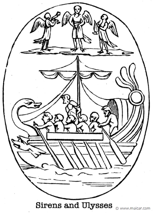 gay321.jpg - gay321: Odysseus and the Sirens. Charles Mills Gayley, The Classic Myths in English Literature (1893).