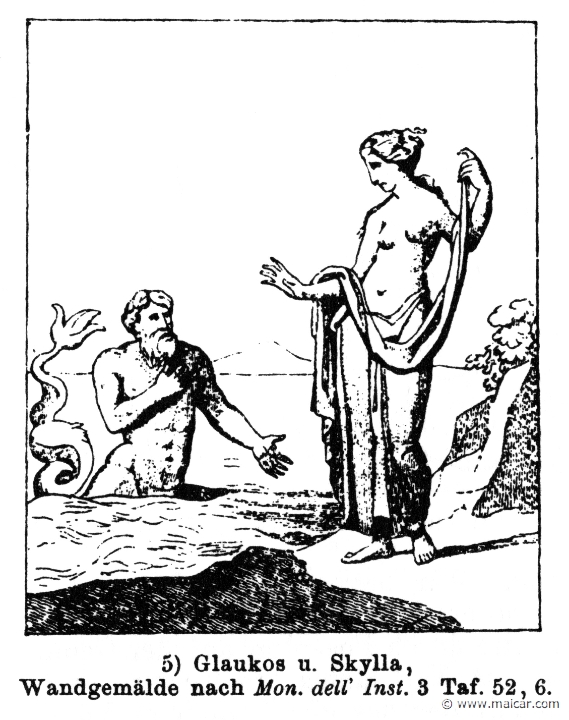 RI.2-1684.jpg - RI.2-1684: Glaucus and Scylla. Wilhelm Heinrich Roscher (Göttingen, 1845- Dresden, 1923), Ausfürliches Lexikon der griechisches und römisches Mythologie, 1884.
