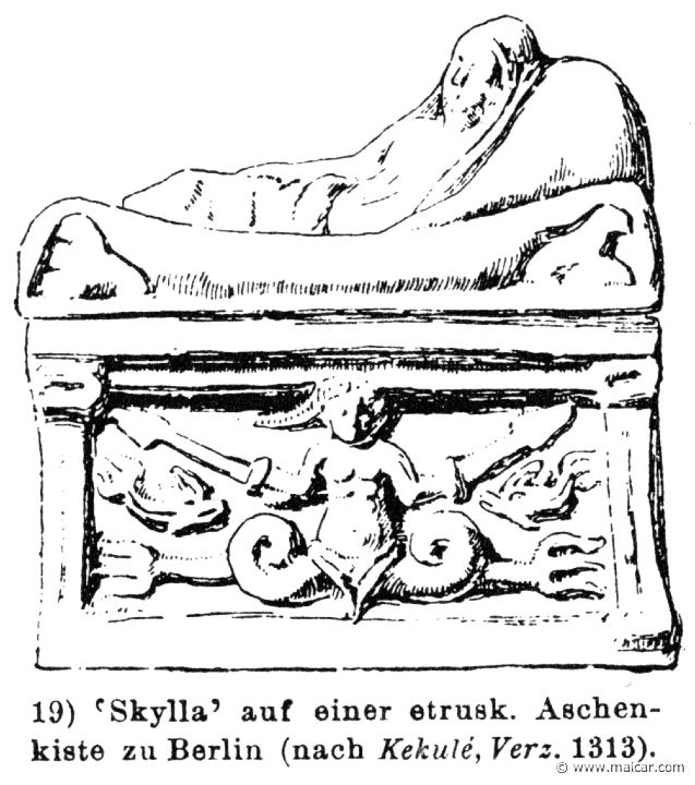 RIV-1055b.jpg - RIV-1055b: Relief depicting the monster Scylla. Wilhelm Heinrich Roscher (Göttingen, 1845- Dresden, 1923), Ausfürliches Lexikon der griechisches und römisches Mythologie, 1884.