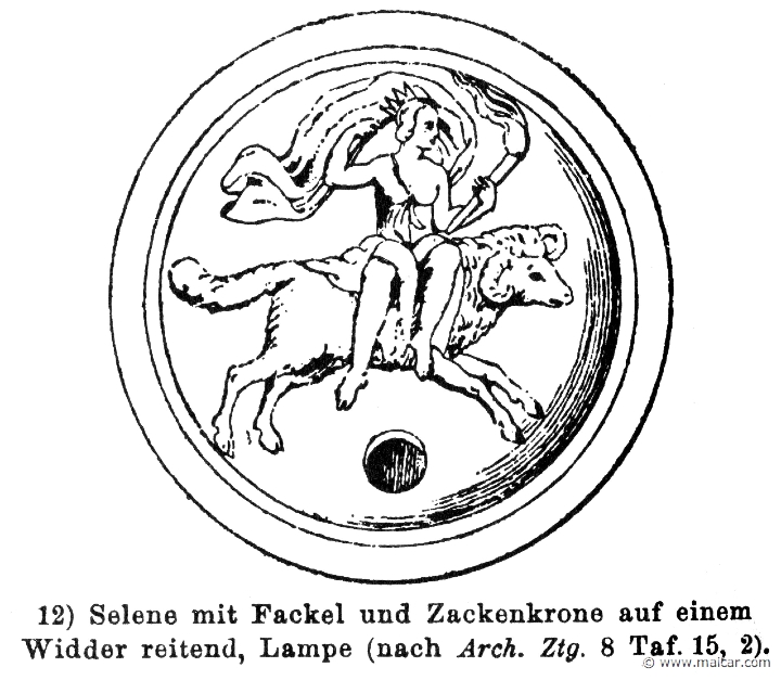 RII.2-3140b.jpg - RII.2-3140b: Selene. Wilhelm Heinrich Roscher (Göttingen, 1845- Dresden, 1923), Ausfürliches Lexikon der griechisches und römisches Mythologie, 1884.