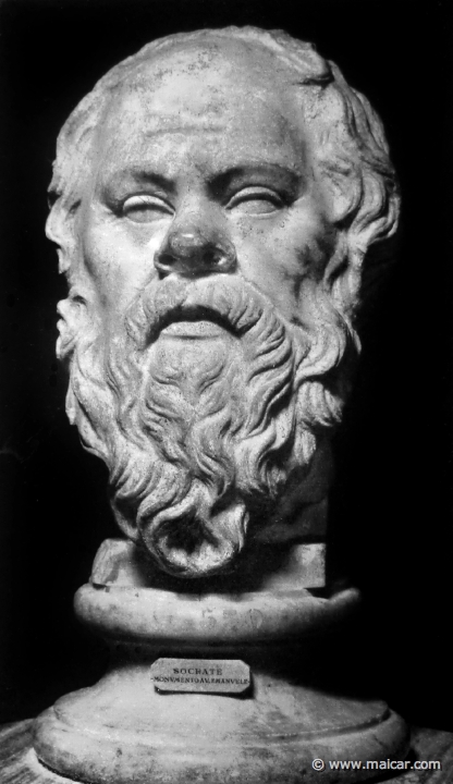hek020.jpg - hek020: Büste de Sokrates. Rom Nationalmuseum. Die Bildniskunst der Griechen und Römer, von Anton Hekler (1912).