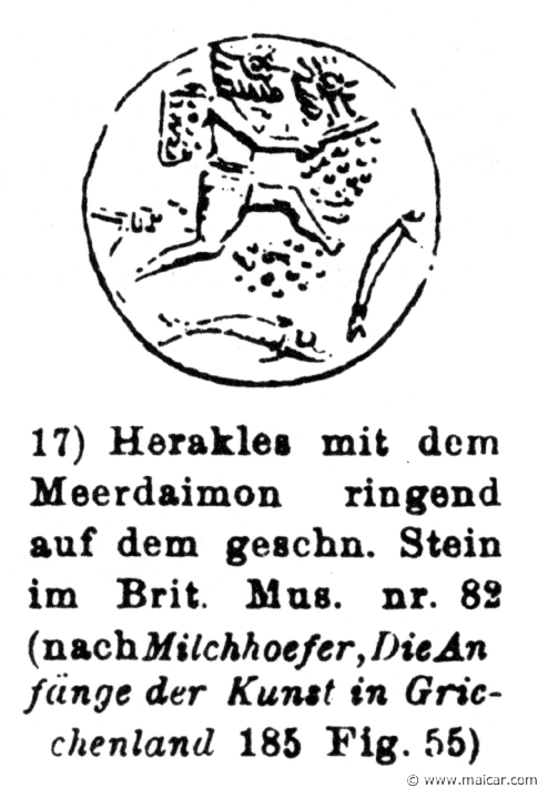 RV-1182.jpg - RV-1182: Heracles and sea-daemon. Wilhelm Heinrich Roscher (Göttingen, 1845- Dresden, 1923), Ausfürliches Lexikon der griechisches und römisches Mythologie, 1884.