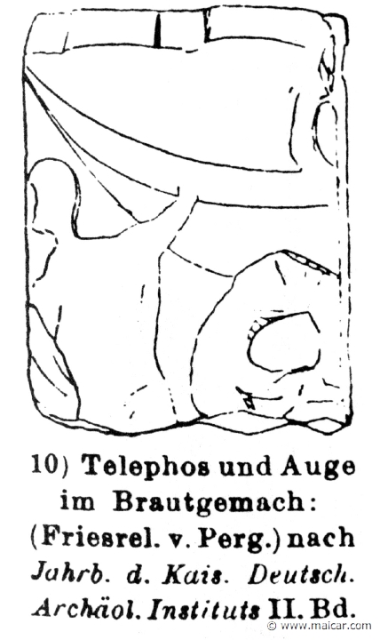 RV-0301b.jpg - RV-0301b: Telemachus and Auge. Wilhelm Heinrich Roscher (Göttingen, 1845- Dresden, 1923), Ausfürliches Lexikon der griechisches und römisches Mythologie, 1884.