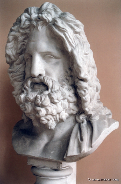 1208.jpg - 1208: Zeus from Otricoli. III c. AD. Vatican Museum. Antikmuseet, Lund.