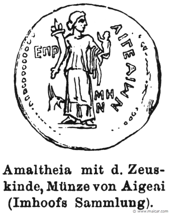 RI.1-0262.jpg - RI.1-0262: Coin showing Amalthea and the child Zeus.Wilhelm Heinrich Roscher (Göttingen, 1845- Dresden, 1923), Ausfürliches Lexikon der griechisches und römisches Mythologie, 1884.