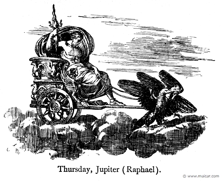 bul095.jpg - bul095: Jupiter (Thursday). Thomas Bulfinch, The Age of Fable or Beauties of Mythology (1898).