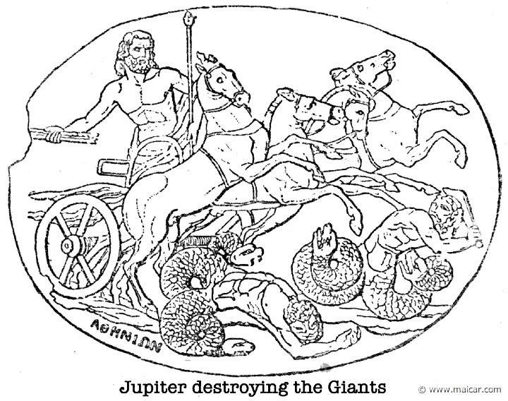 gay042.jpg - gay042: Zeus destroying the Giants.Charles Mills Gayley, The Classic Myths in English Literature (1893).