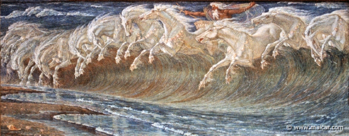 0106.jpg - 0106: W. Crane 1845-1915: Die Rosse des Neptun 1892. Neue Pinakotek, München