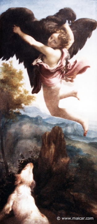 0623.jpg - 0623: Correggio 1489/90-1534: Entführung des Ganymedes, c.1530.  Künsthistorische Museum, Wien.