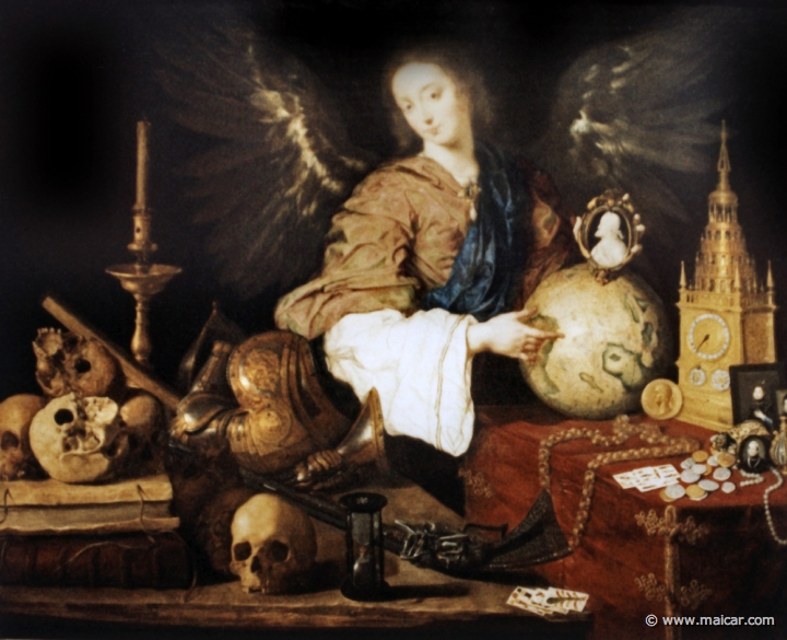0628.jpg - 0628: Antonio de Pereda 1611-1678: Allegory of Transience, c.1634.  Künsthistorische Museum, Wien.