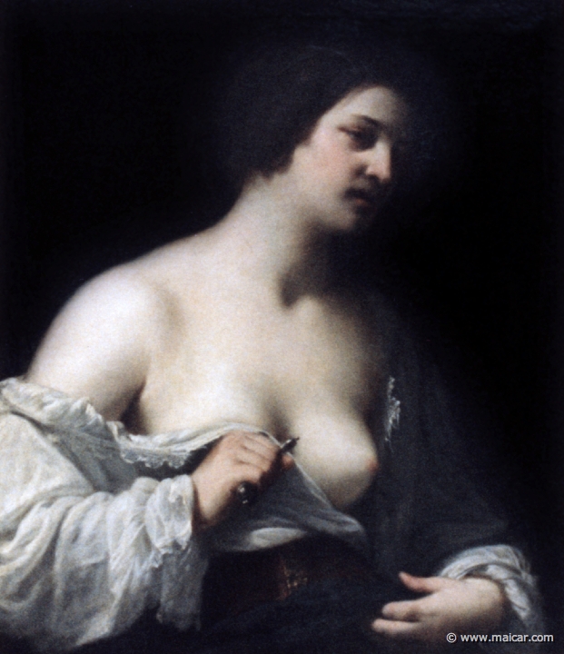 0810.jpg - 0810: Guido Cagnacci, 1601-1681: Lucrezia. Pinacoteca Nazionale, Bologna.