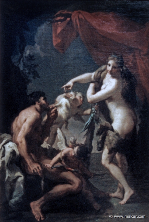 0832.jpg - 0832: Gaetano Gandolfi, 1734-1802: Herkules und Omphale, 1770-80.  Staatsgalerie, Stuttgart.