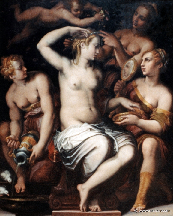 0901.jpg - 0901: Giorgio Vasari, 1511-1574: Die Toilette der Venus. Staatsgalerie, Stuttgart.