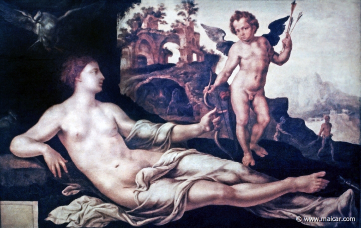 1104.jpg - 1104: Maerten van Heemskerck 1498-1574: Venus och Amor (1545). Wallraf Richartz Museum, Köln.