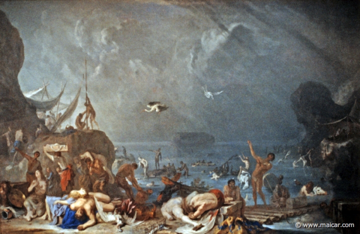 1111.jpg - 1111: Johann Heinrich Schönfeld 1609-1684: The Flood (1636-37). Hessisches Landesmuseum, Kassel.